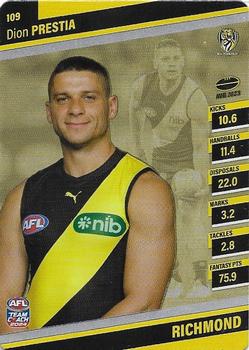 2024 AFL TeamCoach - Silver #109 Dion Prestia Front